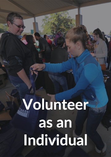 Volunteer as an Individual Button
